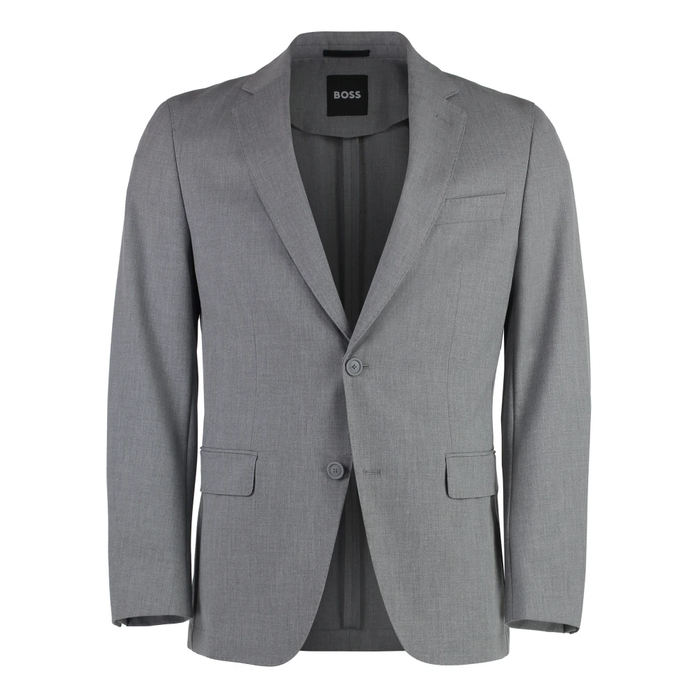 Hugo Boss Elegant Tweedelig Pak Gray Heren