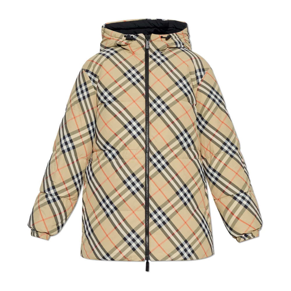 Burberry Omkeerbare jas met ruitpatroon Beige Dames