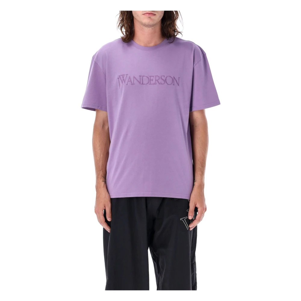 JW Anderson Logo T-shirt Purple Heren