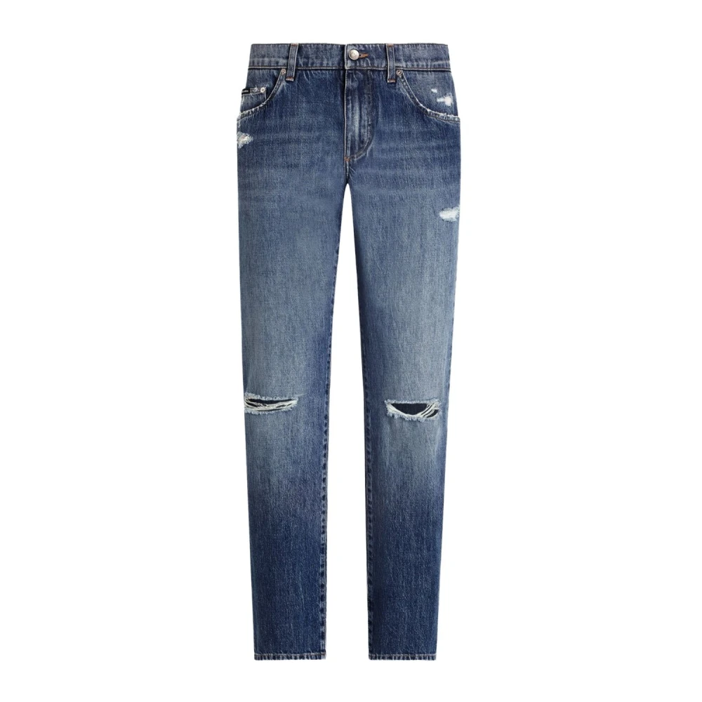 Dolce & Gabbana Herr Blå Jeans M, Slim-Fit Jeans