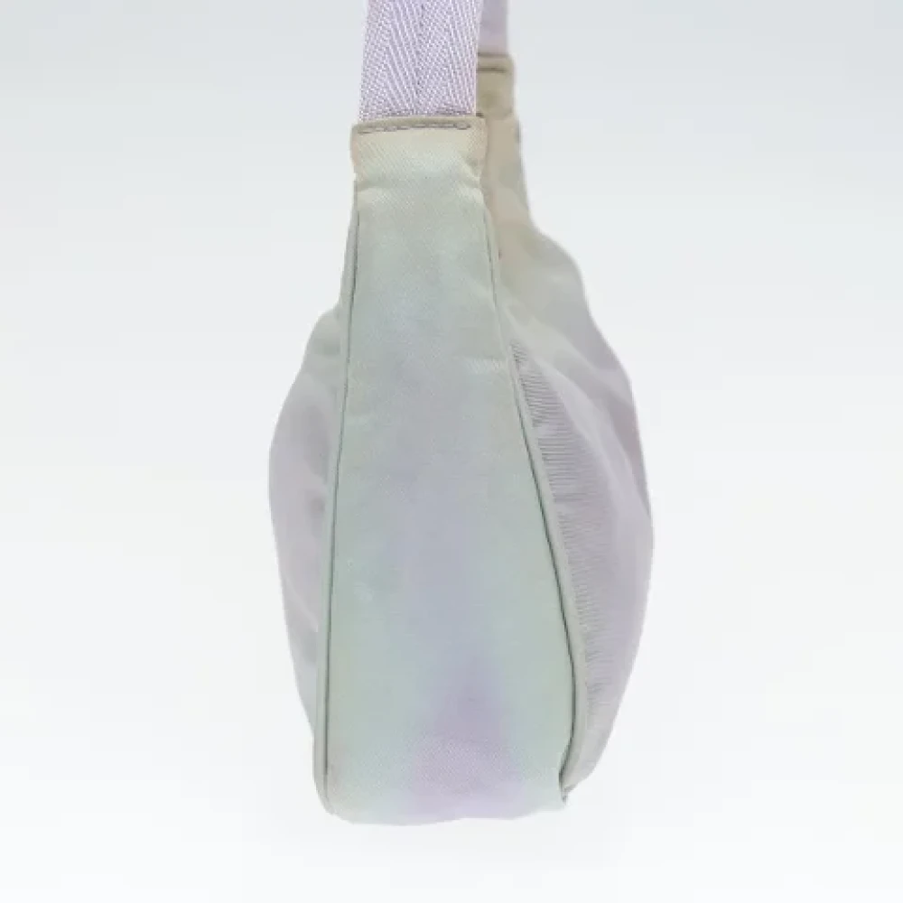 Prada Vintage Pre-owned Nylon handbags Purple Dames