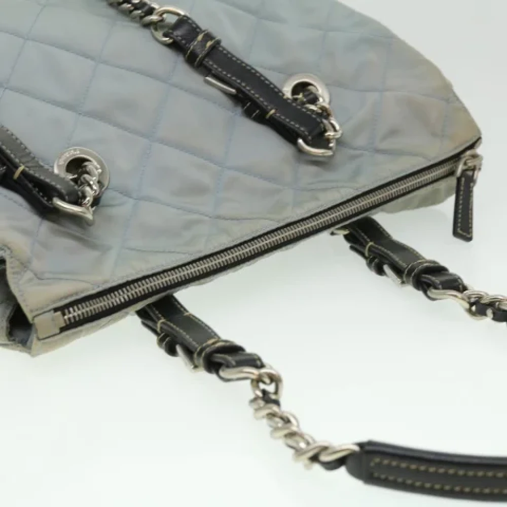 Prada Vintage Pre-owned Nylon prada-bags Blue Dames