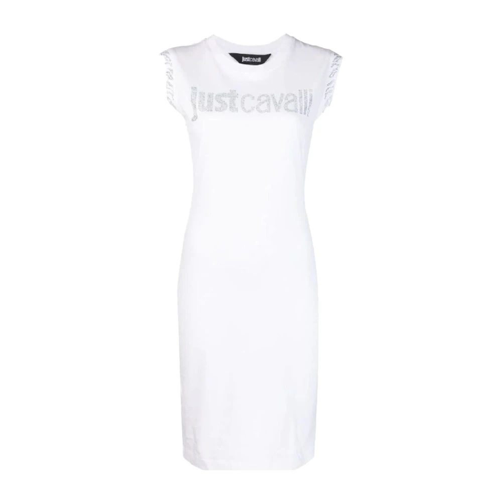 Just Cavalli Women's White Short Dresses, Xs, Abito