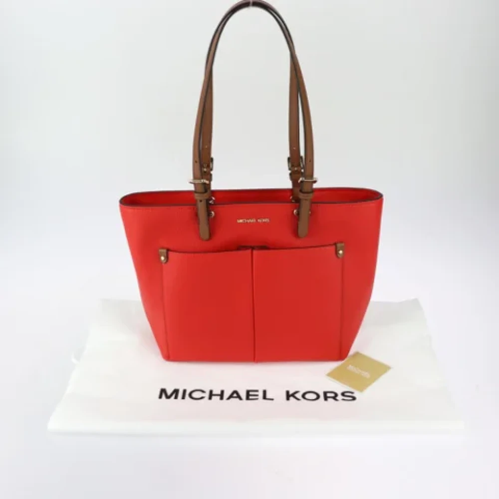 Michael Kors Pre-owned Leather shoulder-bags Red Dames