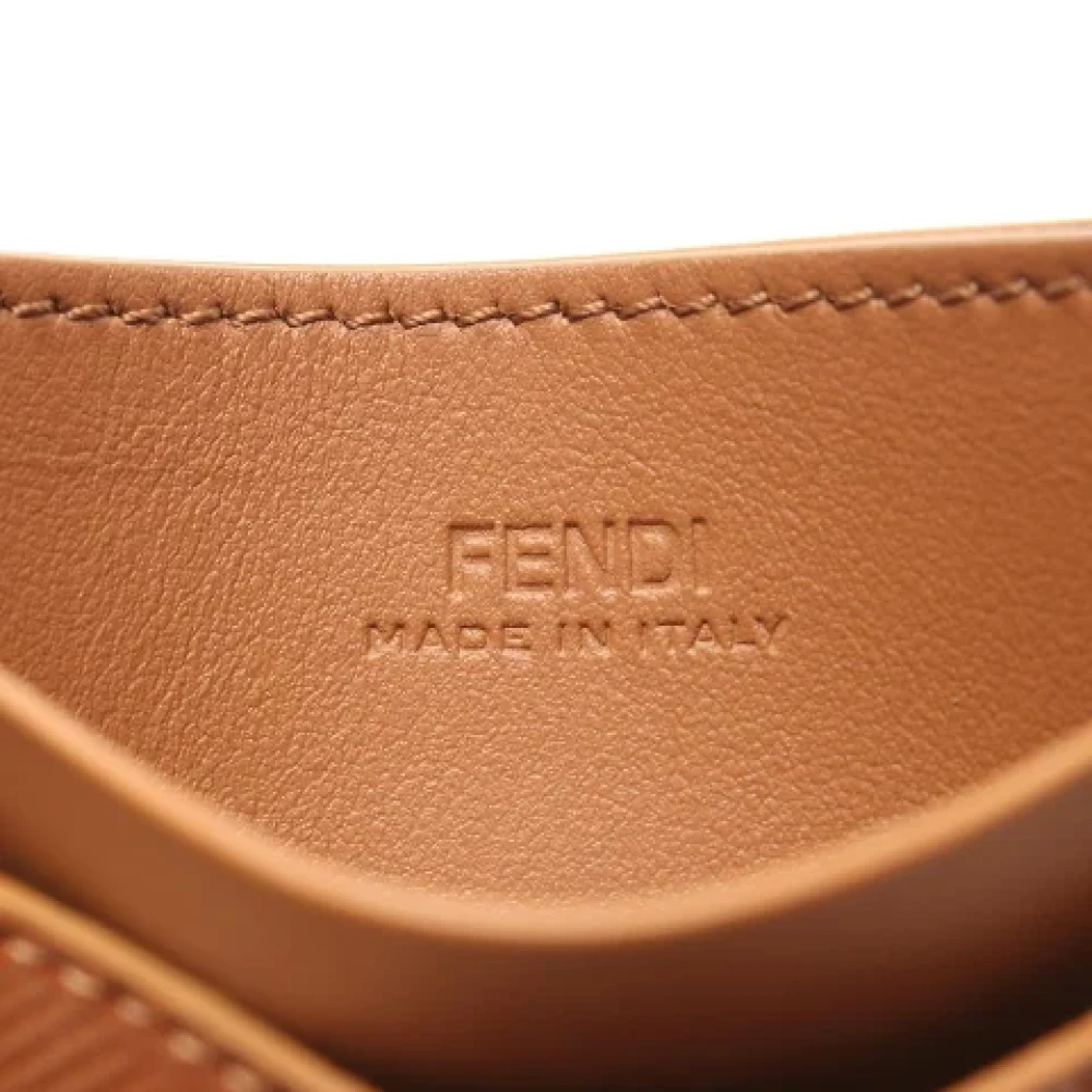 Fendi Vintage Pre-owned Leather wallets Brown Dames