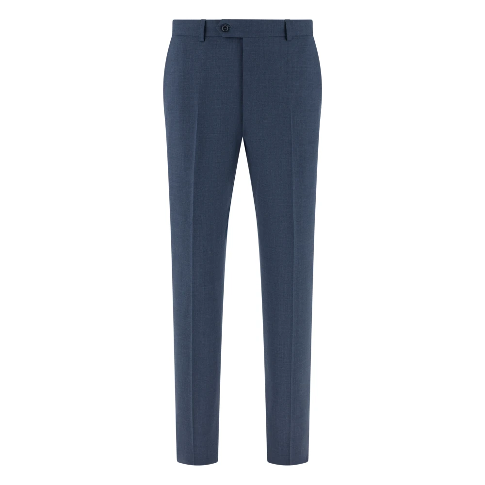Boggi Milano Mannelijk Blauw B Aria Pure Wool Trousers