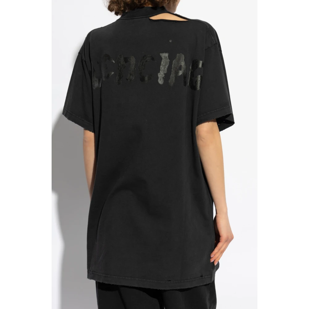 Balenciaga T-shirt met logo Black Dames