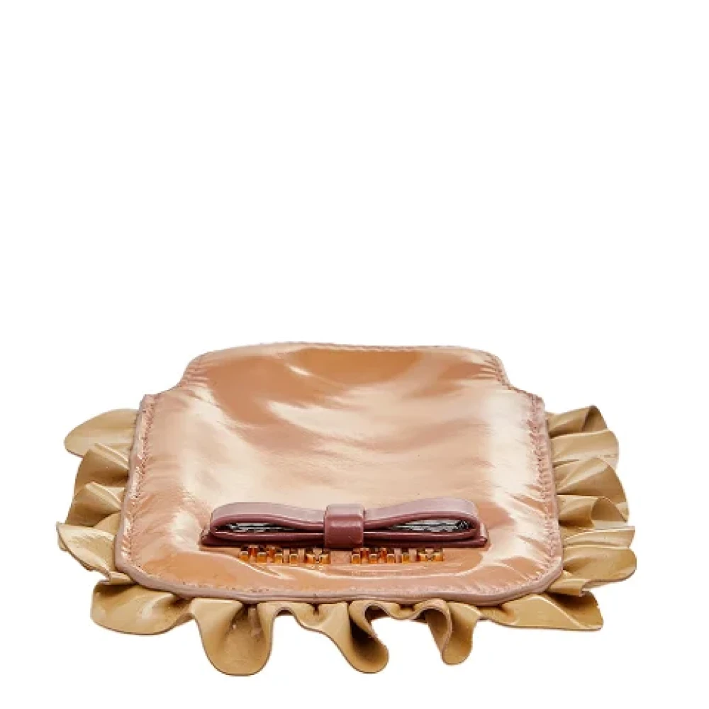 Miu Pre-owned Leather home-office Beige Dames