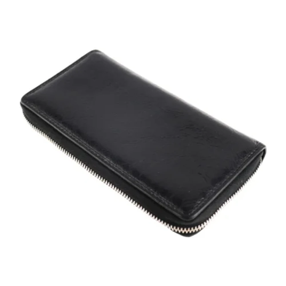 Gucci Vintage Pre-owned Leather wallets Black Dames