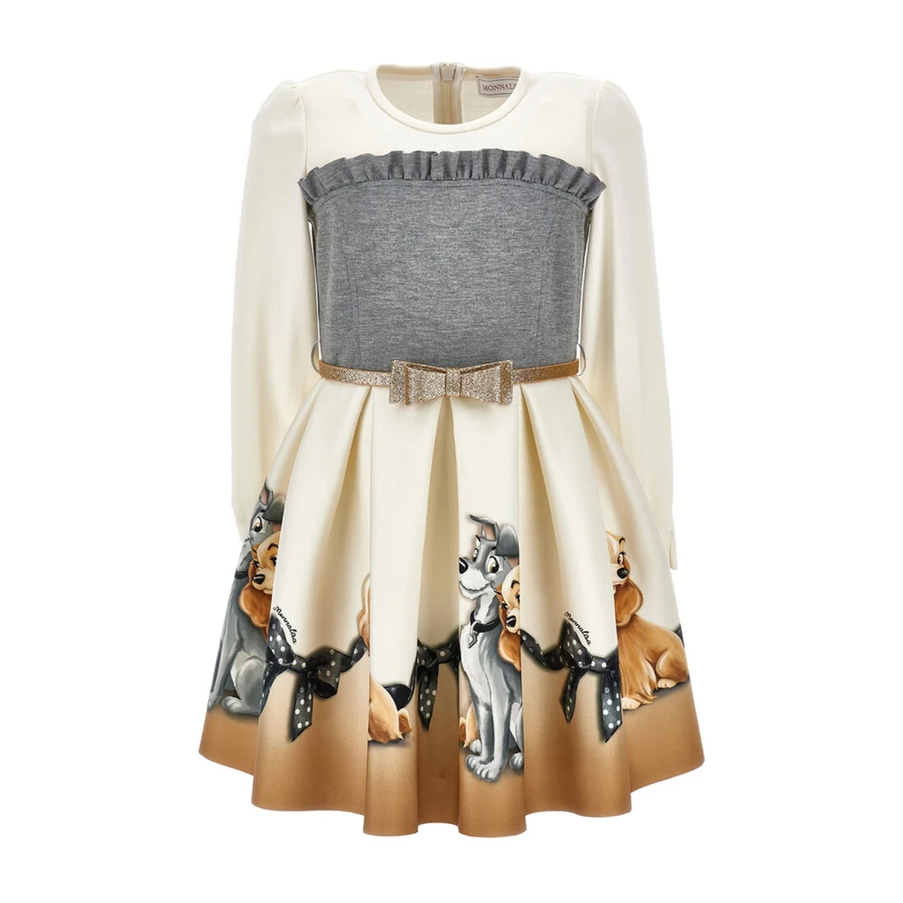 Monnalisa Multicolor Dresses, Female, 10 Y, Pleated Dress With Bustier-Effect Top