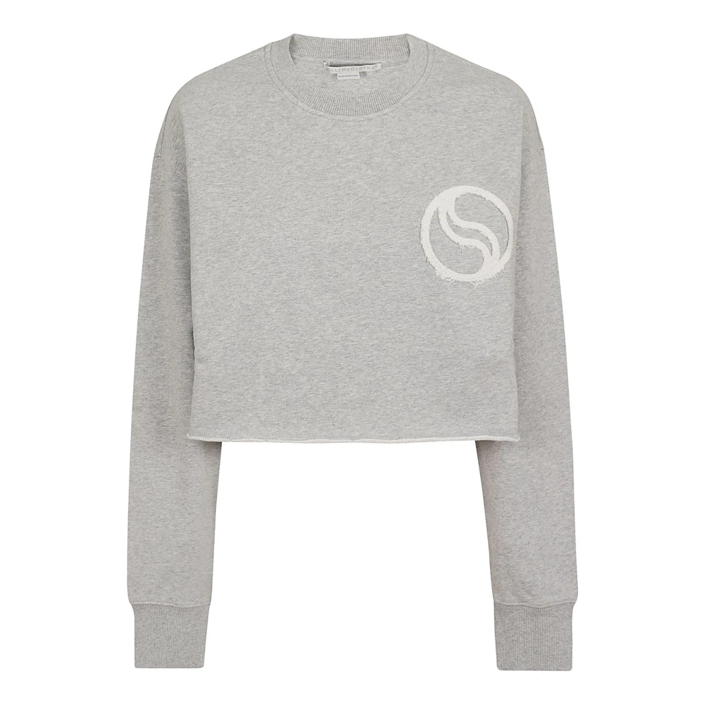Stella Mccartney Geknipte sweatshirt Gray Dames