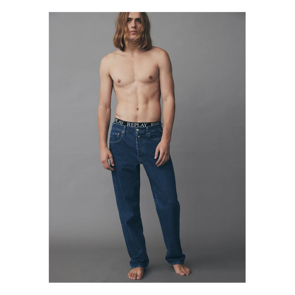 Replay Loose-fit Jeans Blue Heren
