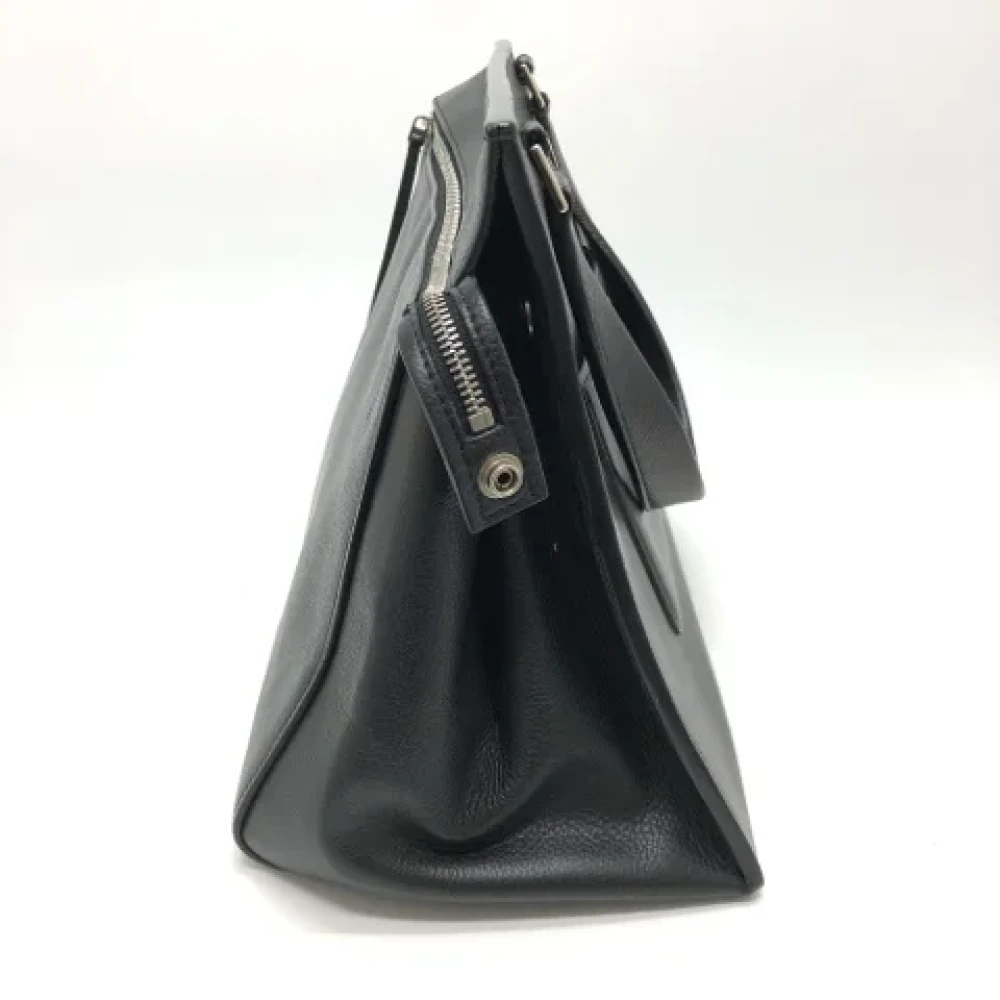 Celine Vintage Pre-owned Leather shoulder-bags Black Dames