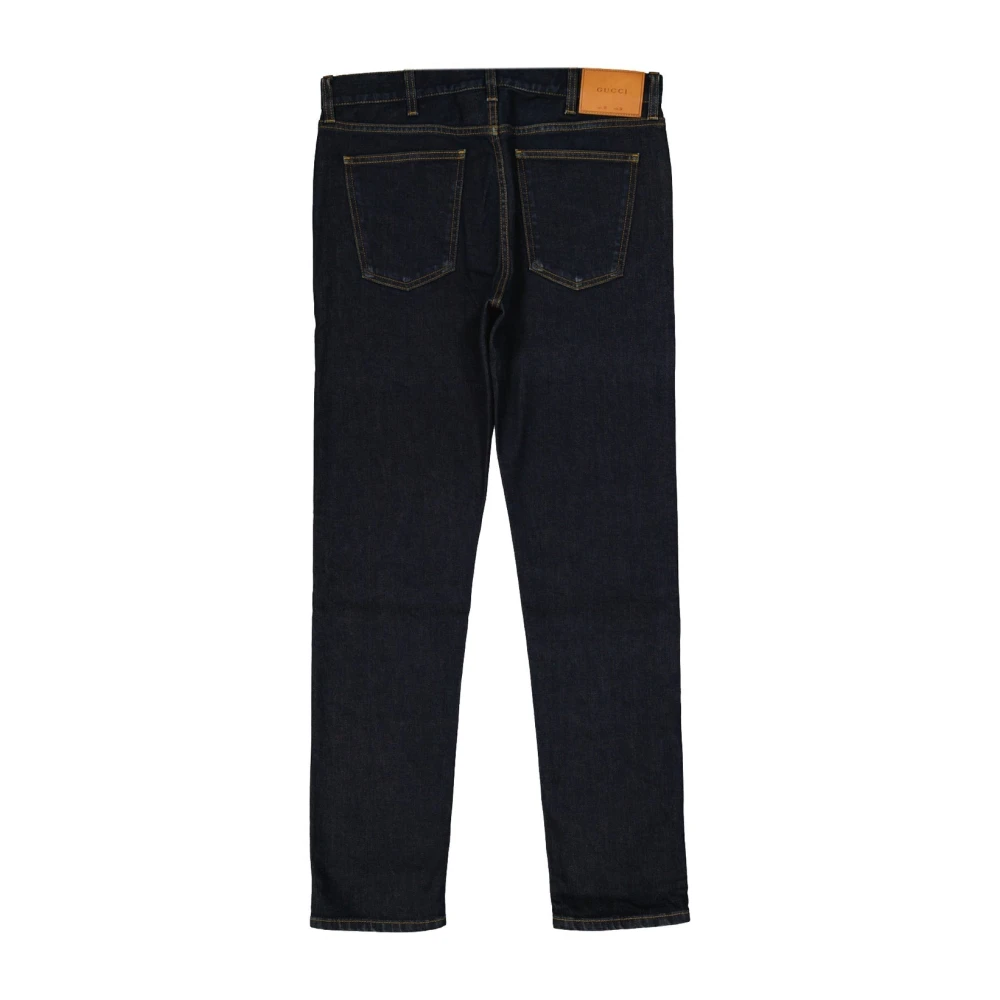 Gucci Straight Jeans Blue Heren