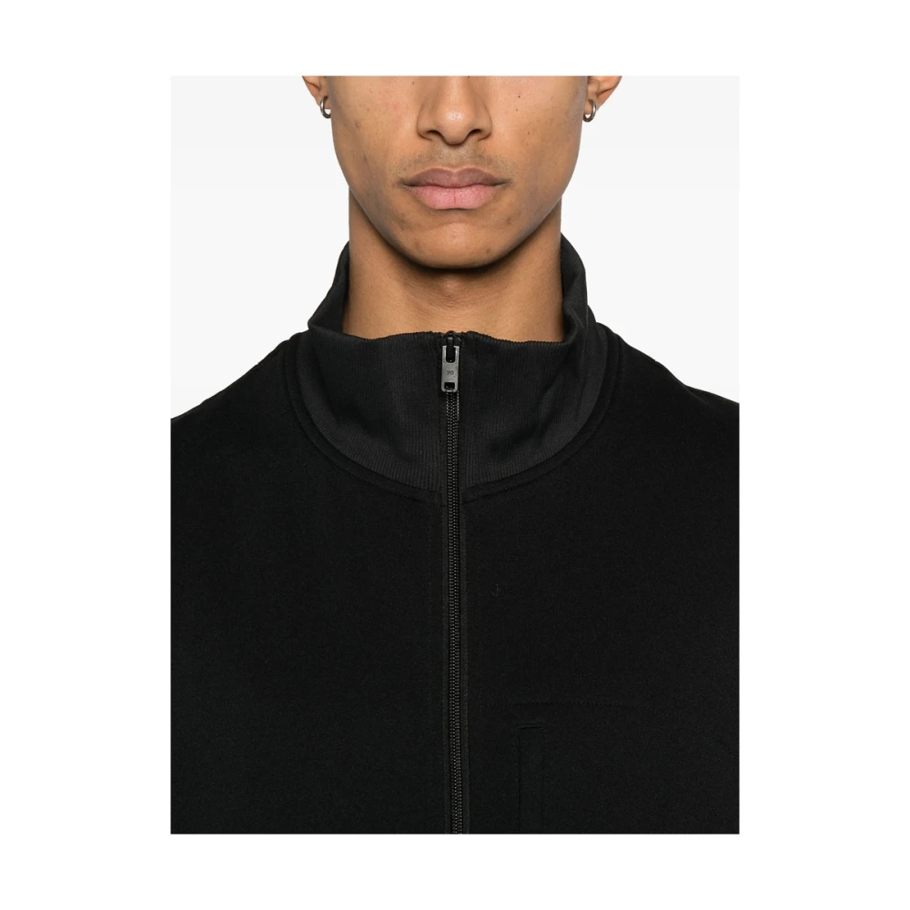 Y-3 Zwarte Sweatshirt met Ritssluiting en Afneembare Panelen Black Heren