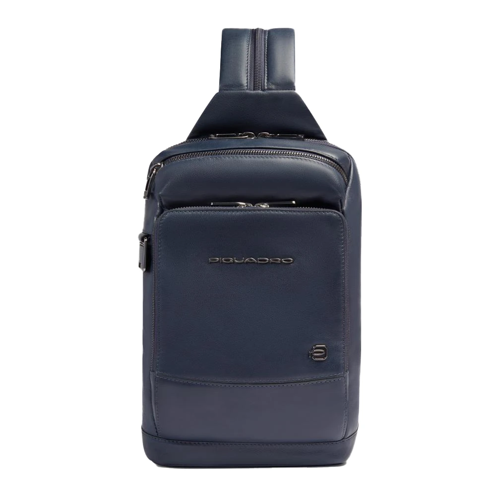 Piquadro Herr Blå Väskor One Size, Läder, Sac De Poitrine Personnalisable Pour Ipad®