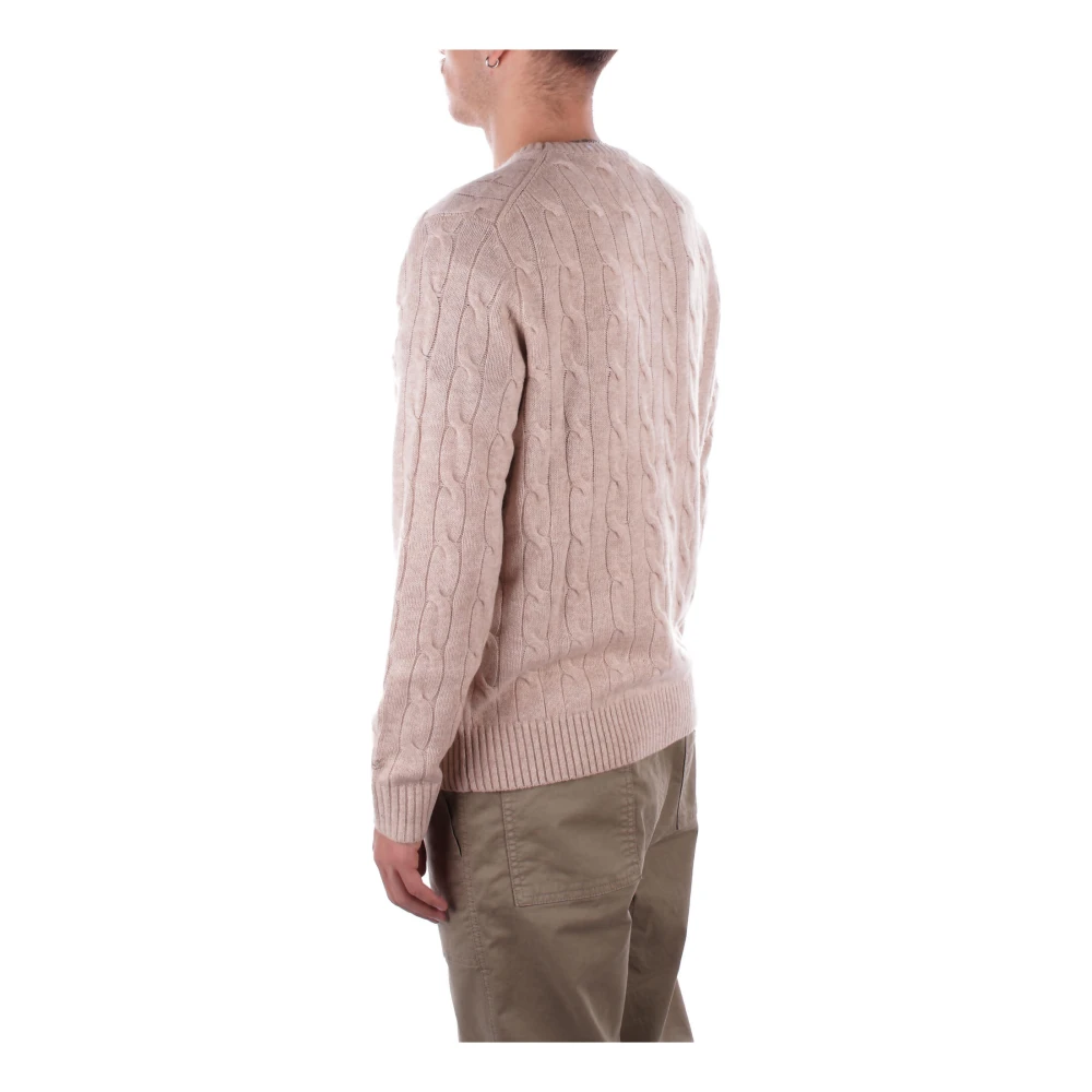 Saint Barth Beige Logo Front Sweaters Beige Heren