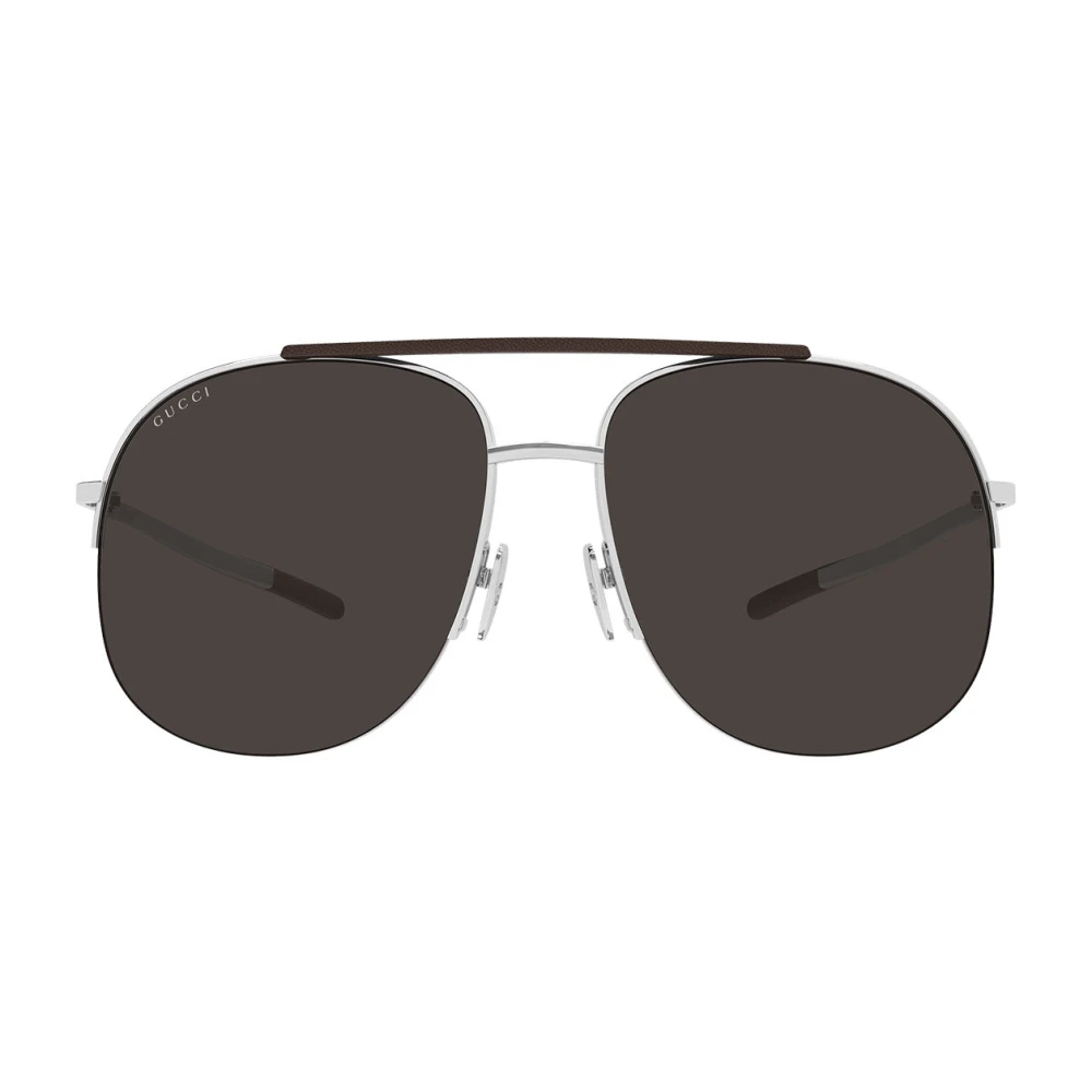 Gucci Unisex Gray Pilot Sunglasses - Sunglasses - 61 Mm - Accessories