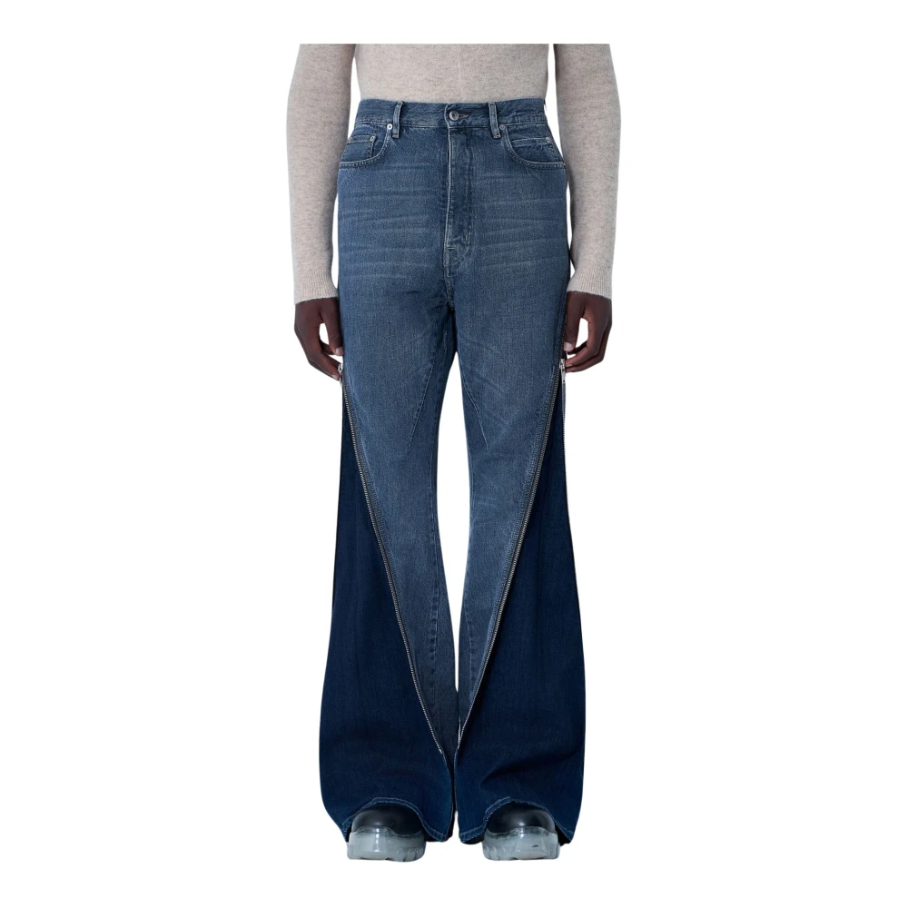 Rick Owens Uomo Grigio Jeans, W32, New,