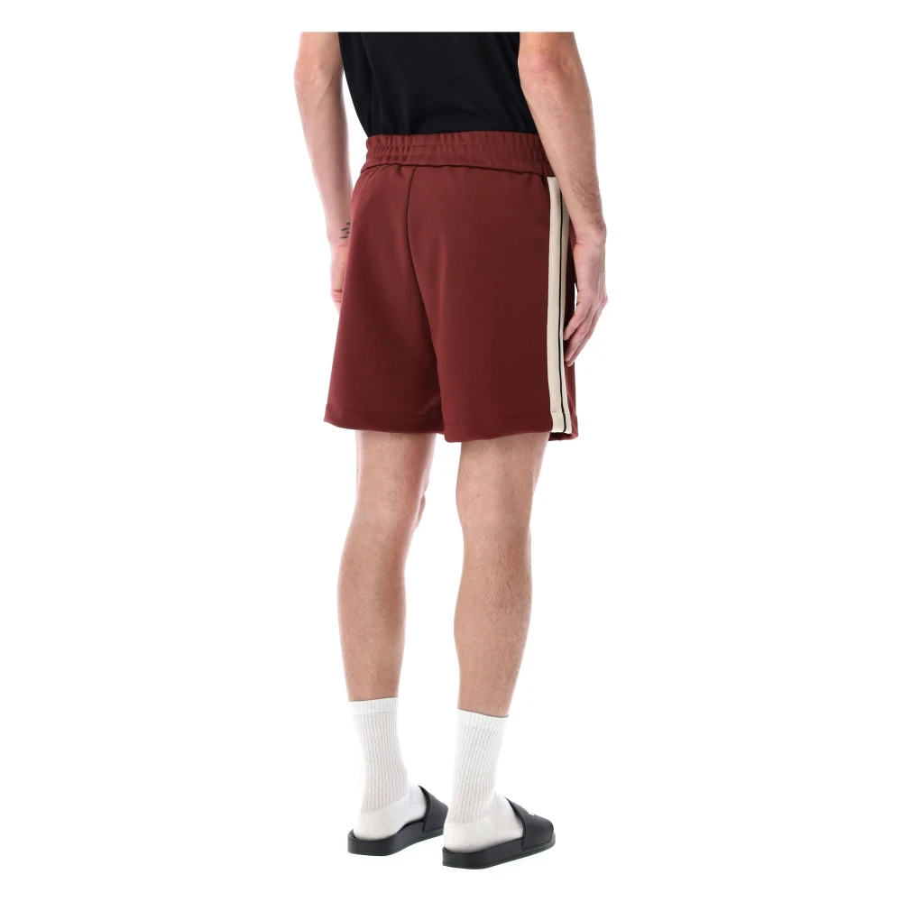 Palm Angels Logo Track Shorts voor Heren Brown Heren