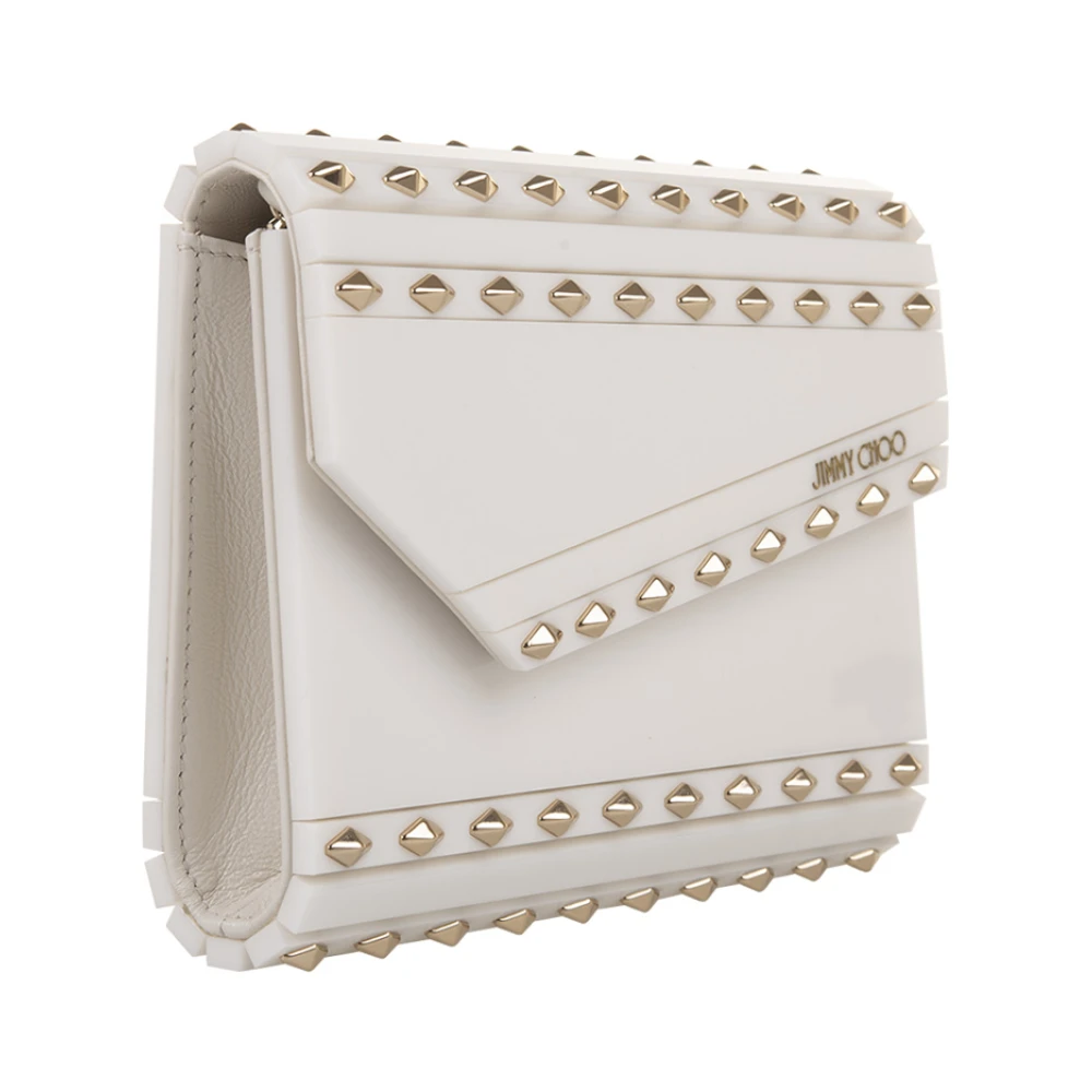 Jimmy Choo Witte Candy Compact Clutch Tas White Dames