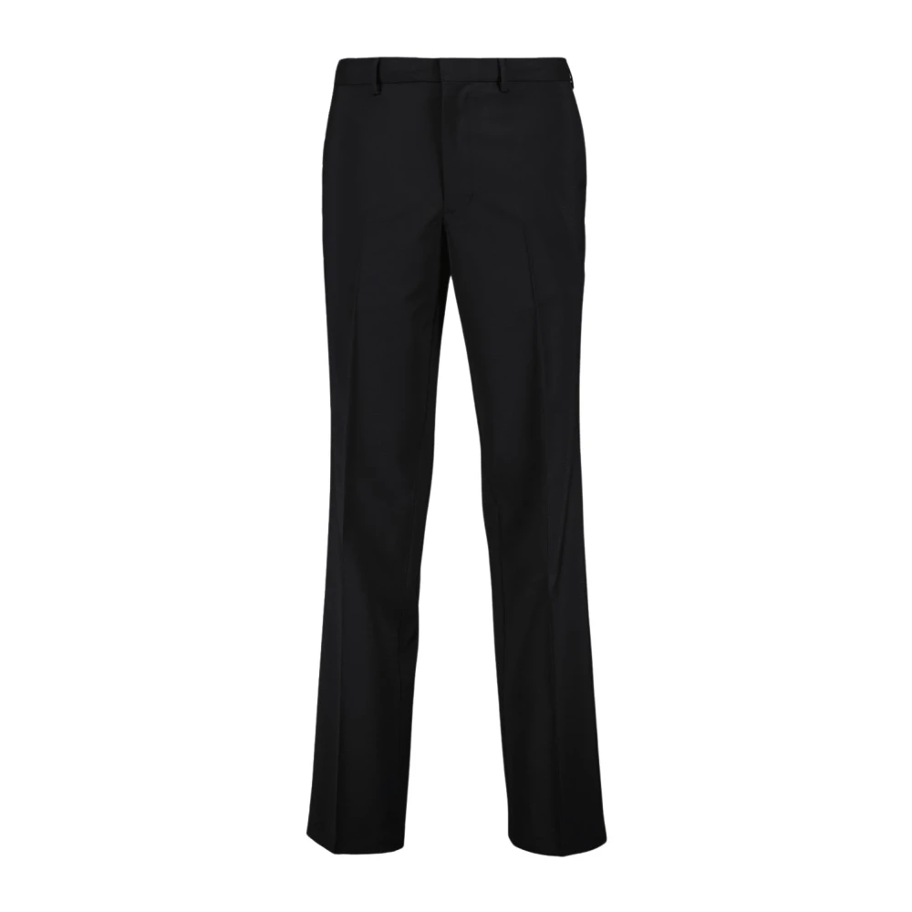 Prada Men's Black Mohair Wool Tailored Trousers