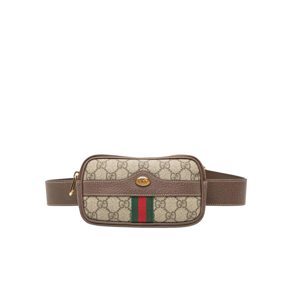 Gucci Vintage Women's Brown Pre-Owned Vintage Monogram Canvas Belt Bag