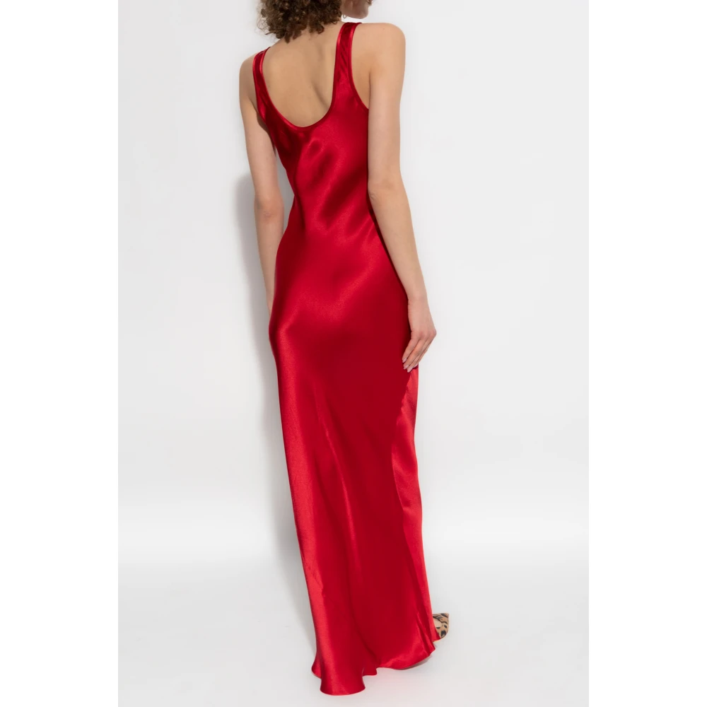 Anine Bing Zijden jurk 'Alison' Red Dames