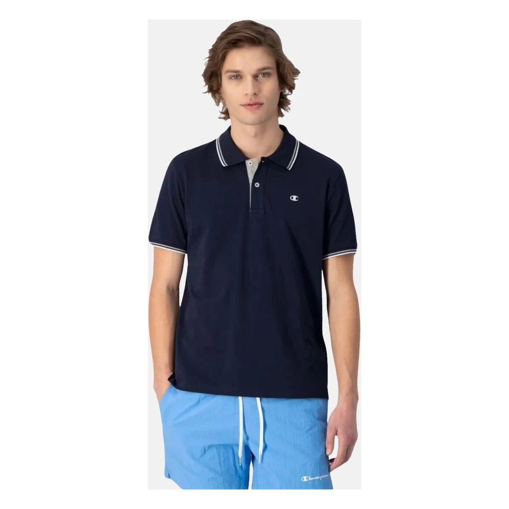 Champion Polo shirt met kraag Blue Heren