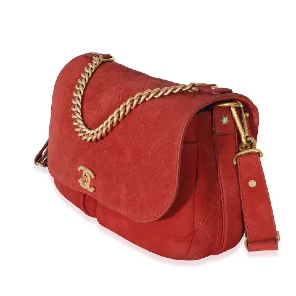 Chanel Vintage Pre-owned Suede crossbody-bags Red Dames