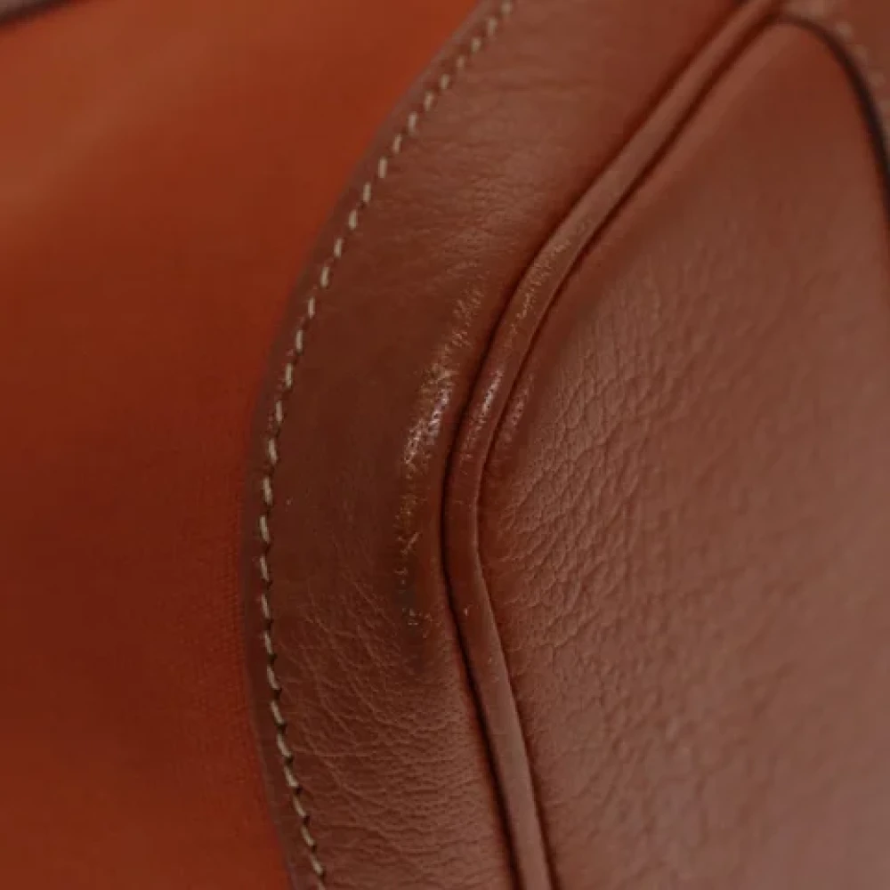 Hermès Vintage Pre-owned Canvas handbags Brown Dames