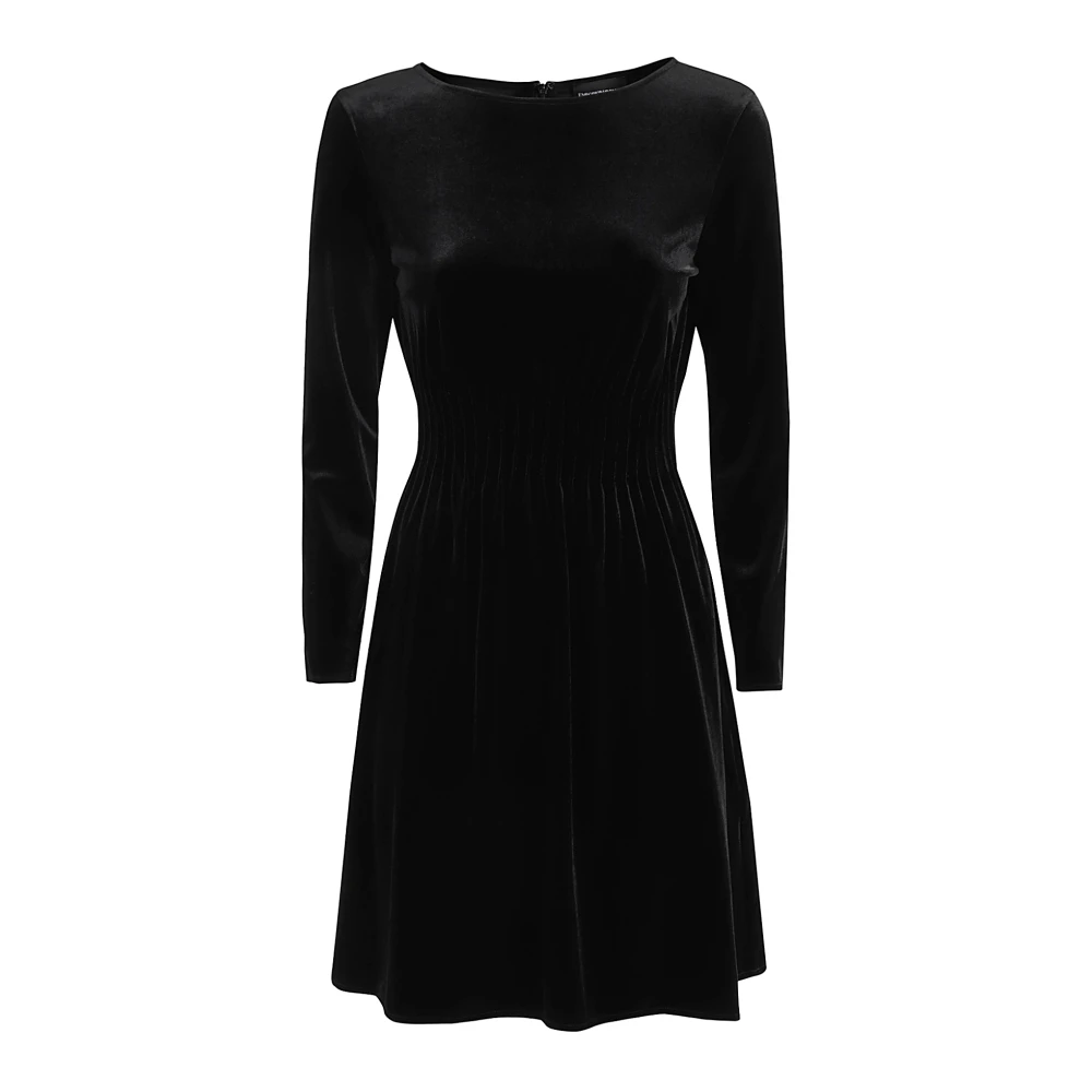 Emporio Armani Elegante Zwarte Jurk voor Vrouwen Black Dames