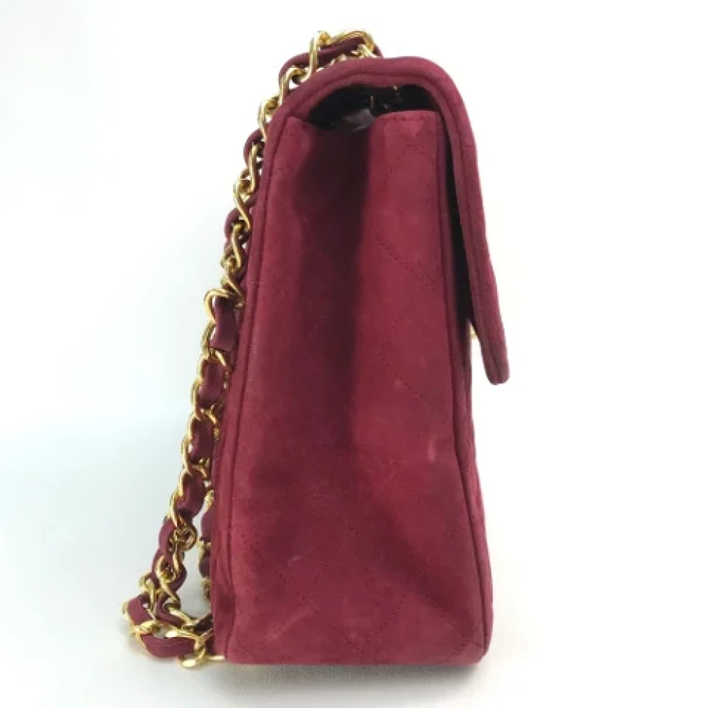 Chanel Vintage Pre-owned Suede chanel-bags Red Dames