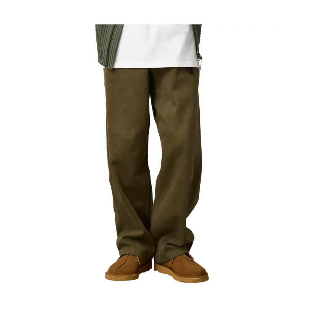Gramicci Green Hemp Pant Straight Fit - Male - Straight Trousers - Xl - Trousers