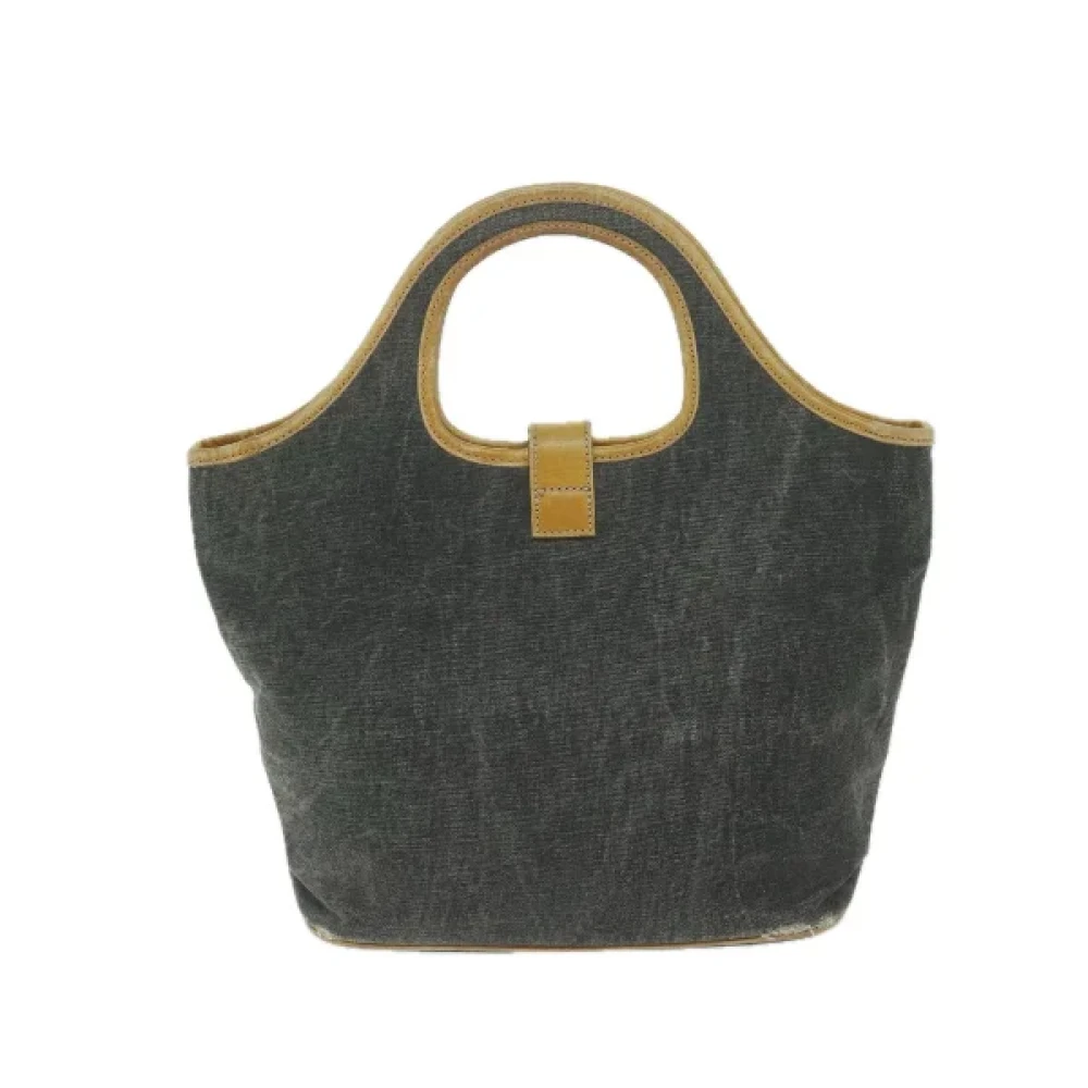 Burberry Vintage Pre-owned Cotton handbags Gray Dames