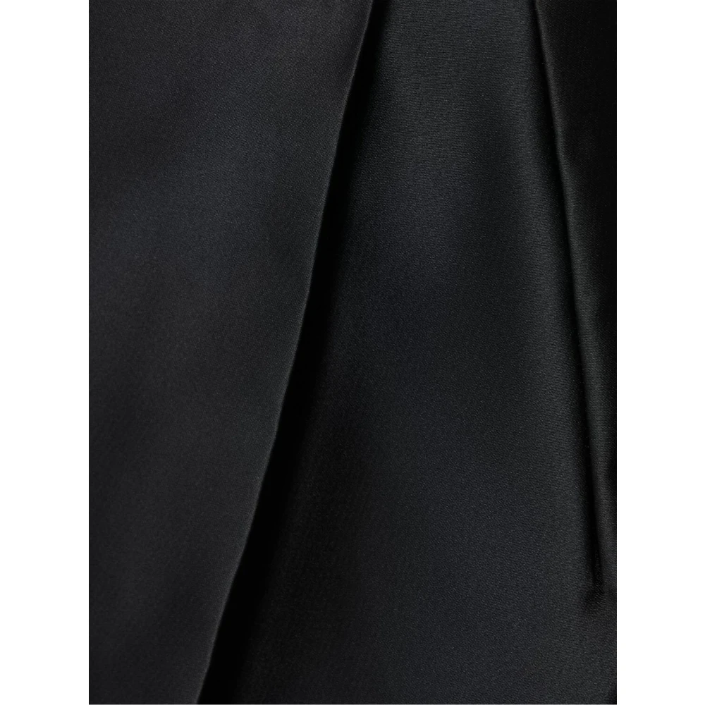 Philosophy di Lorenzo Serafini Zwarte Duchesse Satijn Wikkel Mini Rok Black Dames