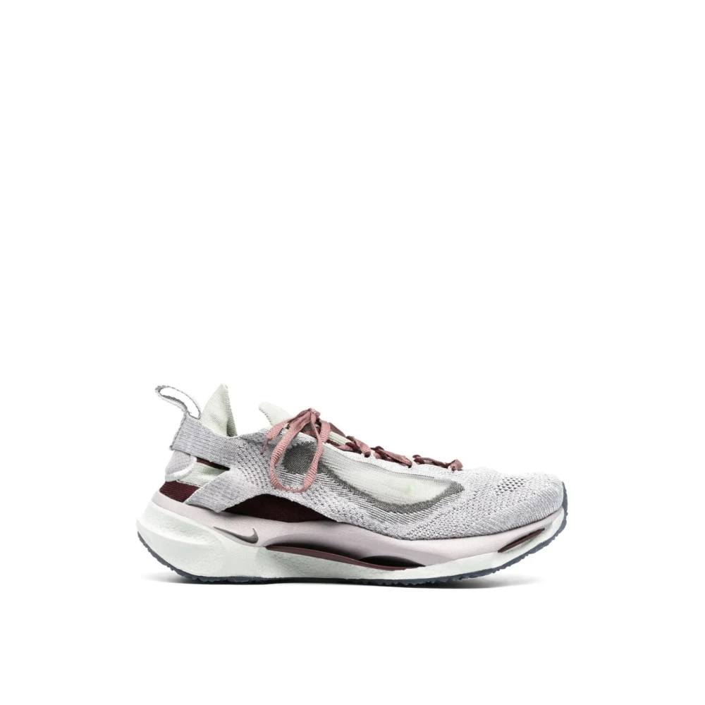 Nike Flyknit Sneakers Burgundy Crush Gray, Dam