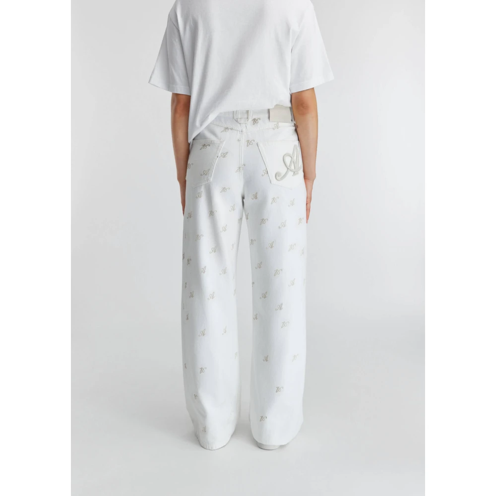 Axel Arigato 10 Jaar Wide-Leg Jeans White Dames
