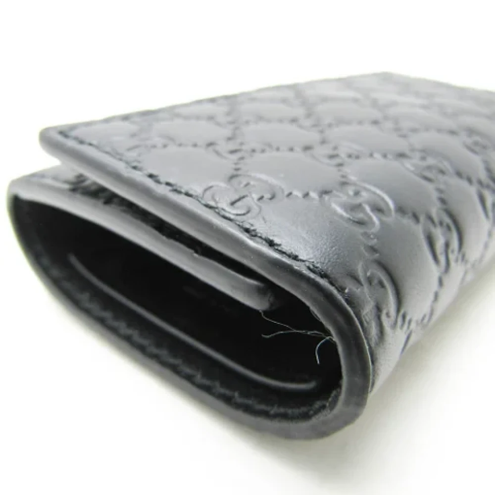 Gucci Vintage Pre-owned Leather key-holders Black Unisex