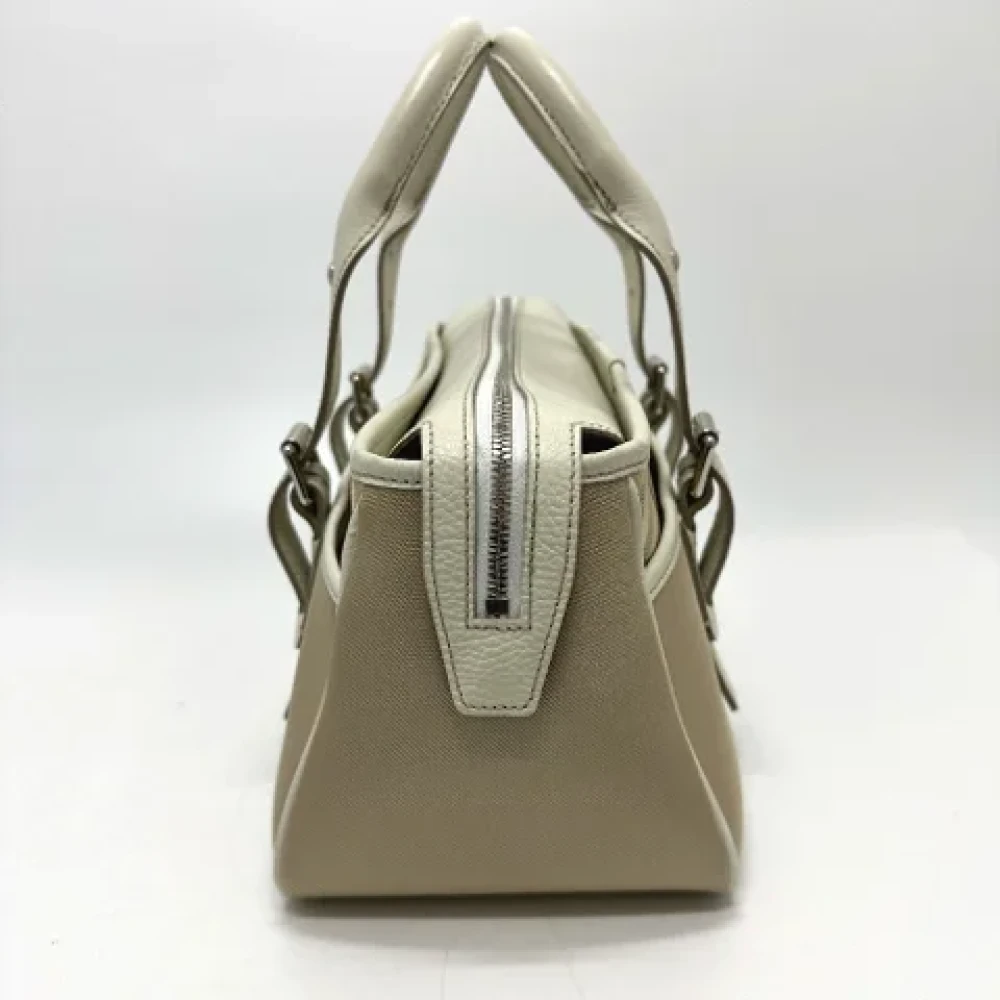 Burberry Vintage Pre-owned Fabric handbags Beige Dames
