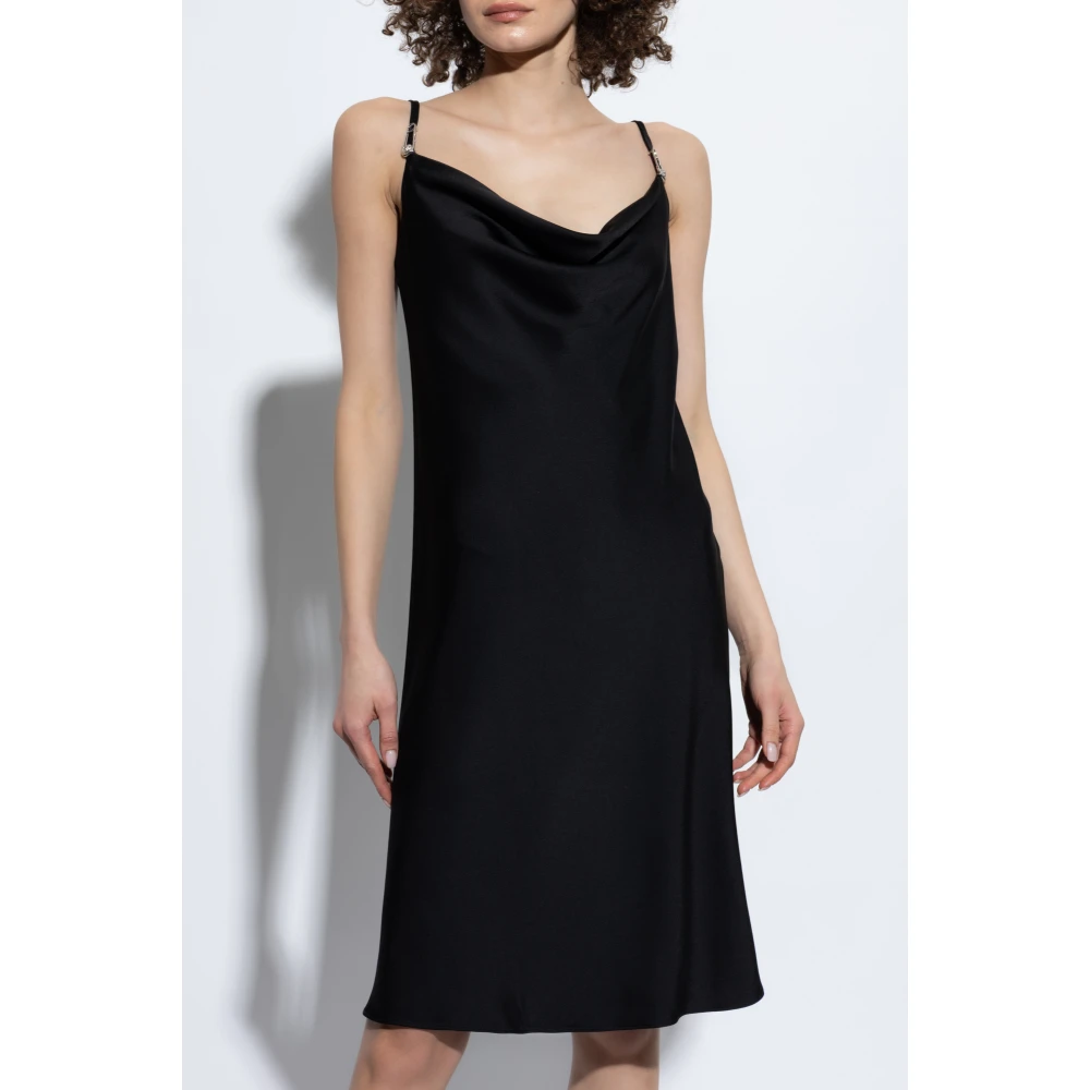 Versace Jurk met bandjes Black Dames