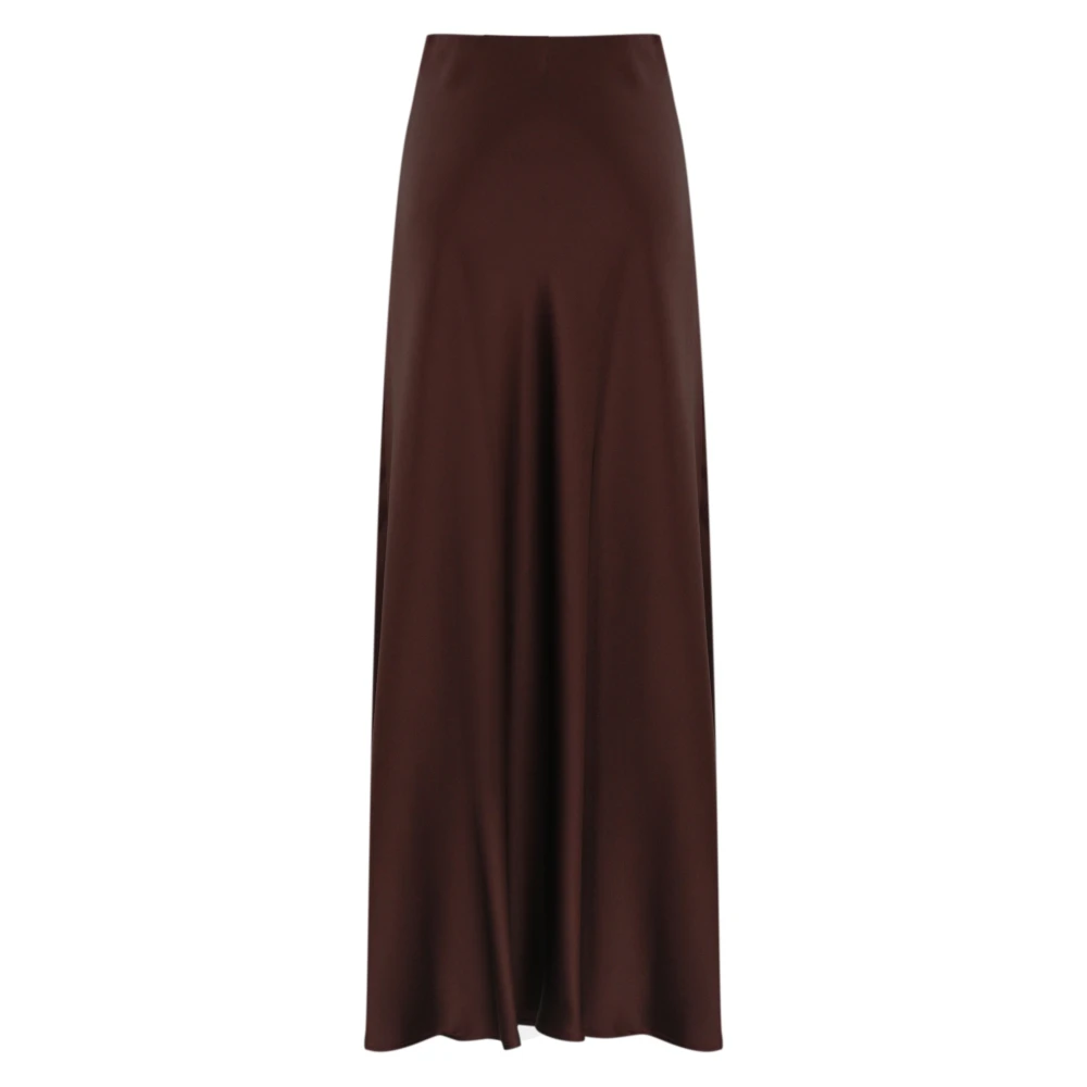 Liviana Conti Vloeibare Braam Lange Rok Brown Dames