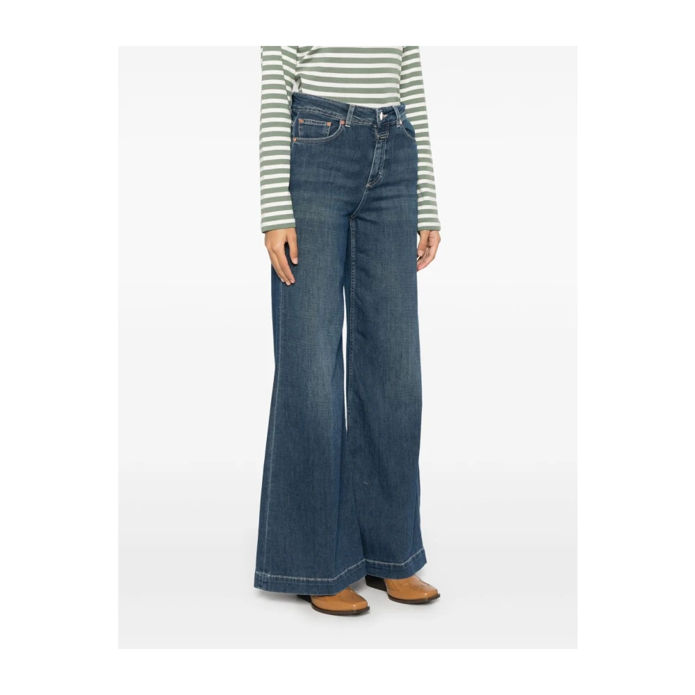 closed Indigo Blauwe Klassieke Vijf Zak Jeans Blue Dames