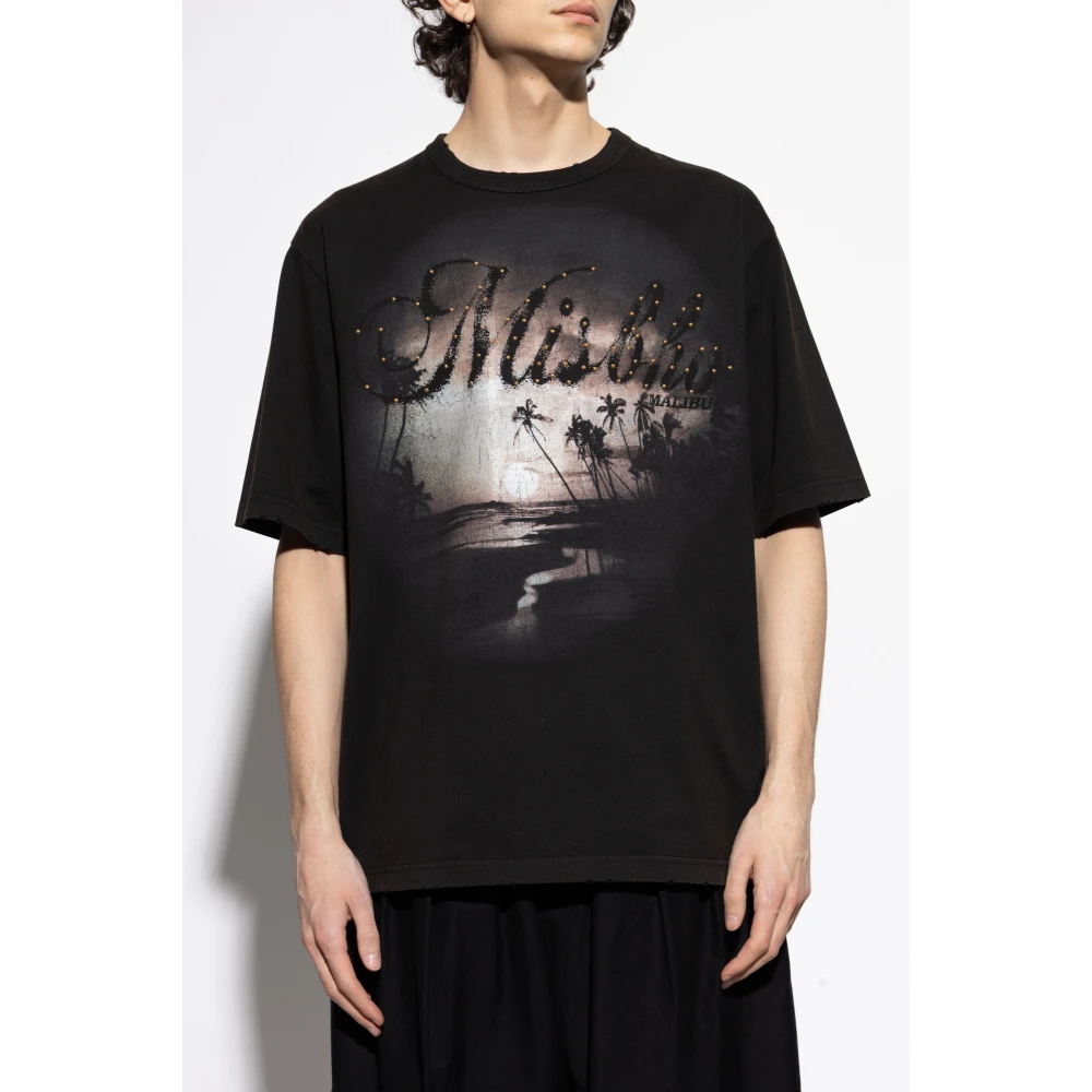 Misbhv T-shirt met logo Black Heren