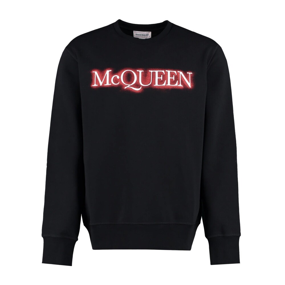 24SS NEW】Alexander mcqueen / フラワー刺繍 セーター /Black
