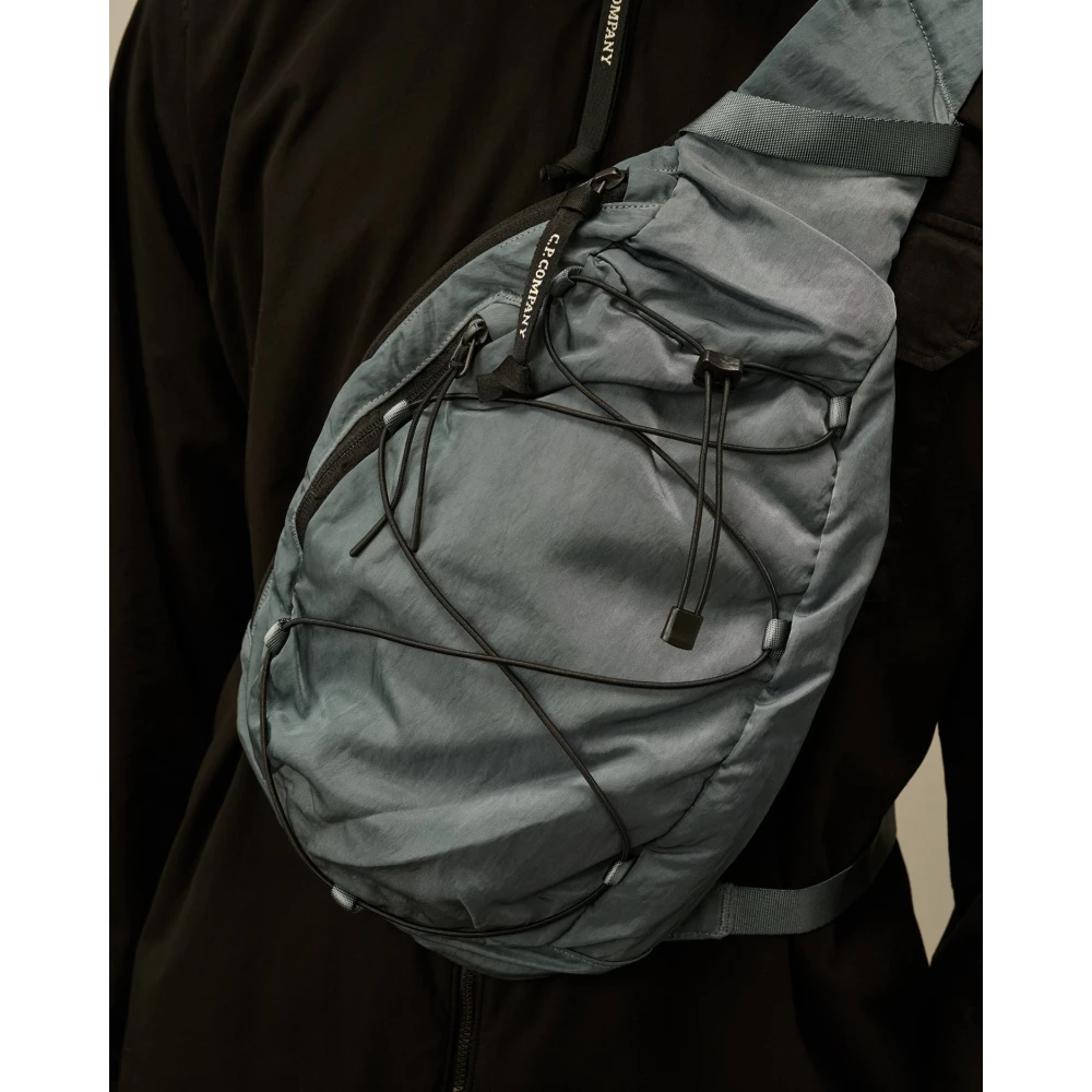 C.P. Company Nylon Crossbody Tas Stormy Elegant Blue Heren