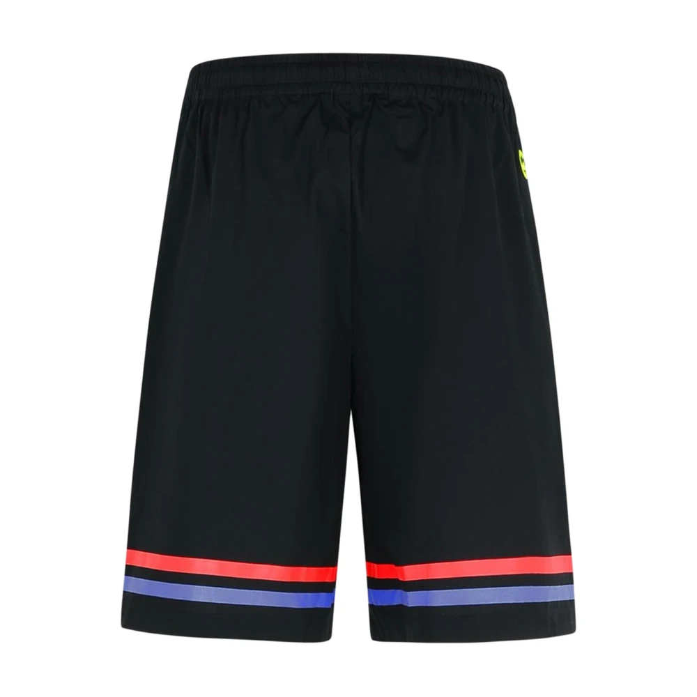 Barrow Zwarte Katoenen Shorts met Trekkoord Taille Black Heren