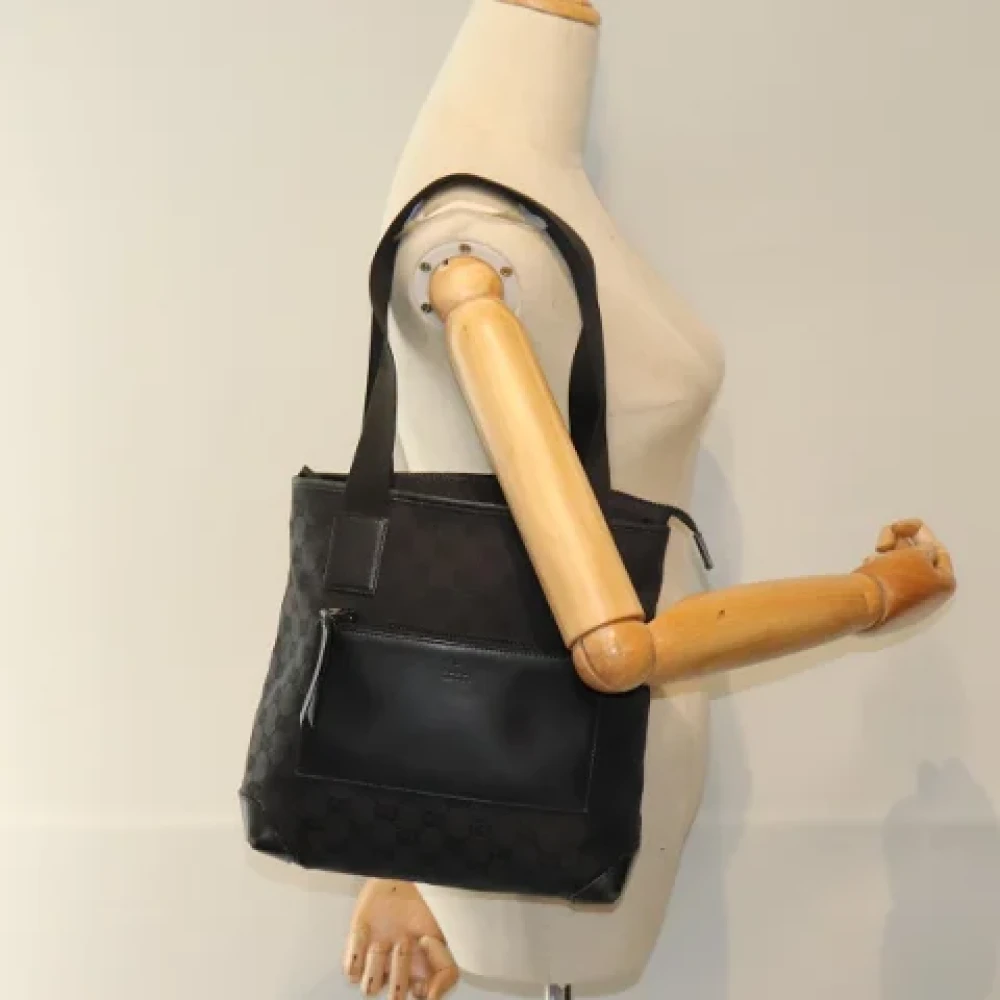 Gucci Vintage Pre-owned Canvas gucci-bags Black Dames