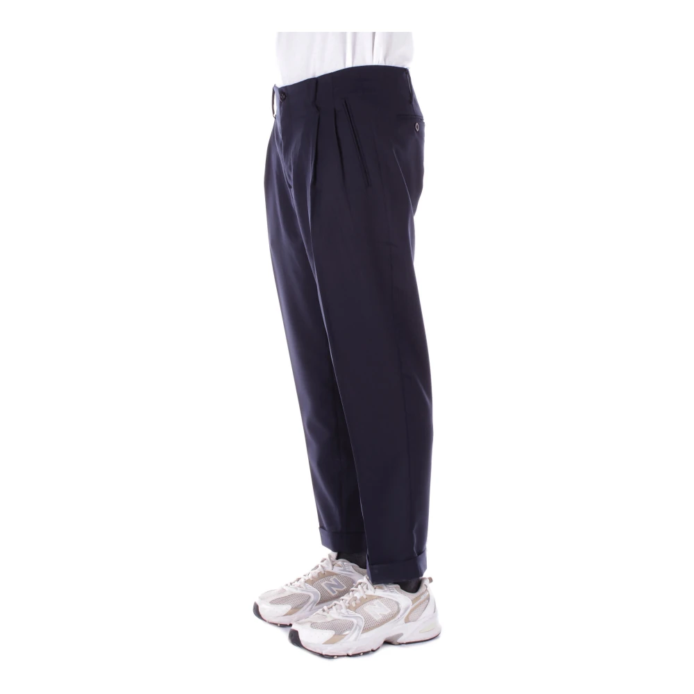 John Richmond Logo Front Zip Broek Saffierblauw Blue Heren