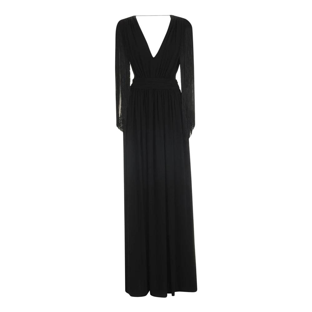 Alberta Ferretti Women's Black Gowns, Xs, Elegant Dress For